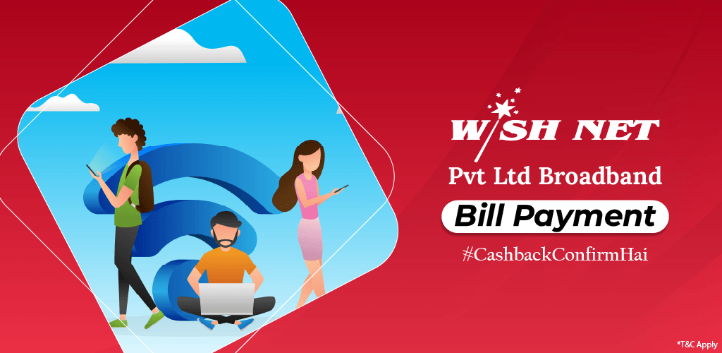 Wish Net Pvt. Ltd. Broadband Bill Payment.