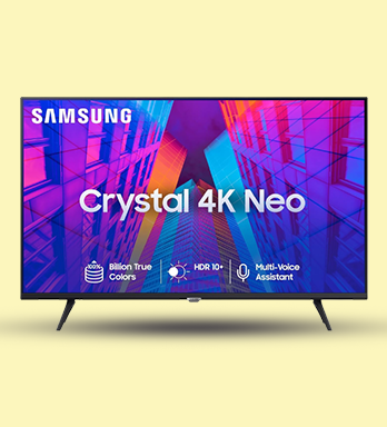 Samsung 108 cm (43 inches) Crystal 4K Neo Series Ultra HD Smart LED TV UA43AUE65AKXXL (Black)