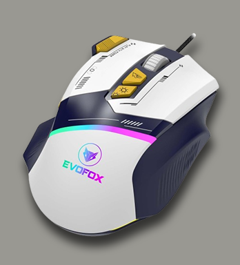 EvoFox Blaze Programmable Gaming Mouse with 500Hz Polling Rate | Ultra-responsive 7000fps | Gaming Grade Sensitive DPI Upto 12800 | RGB lights | Windows Software