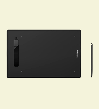 Xp-Pen Star G960 Graphic Tablet 21.21 Cm X 13.54 Cm (8.35X5.33 Inch Working Area|8192 Levels of Pressure Sensitivity|Battery Free Stylus) Black